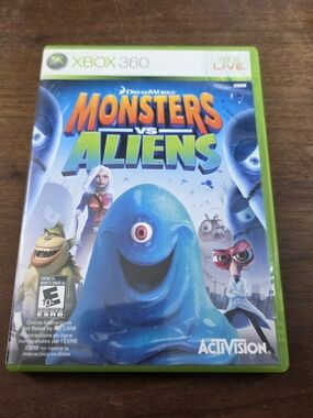 Xbox 360 Monsters vs Aliens Game Cib
